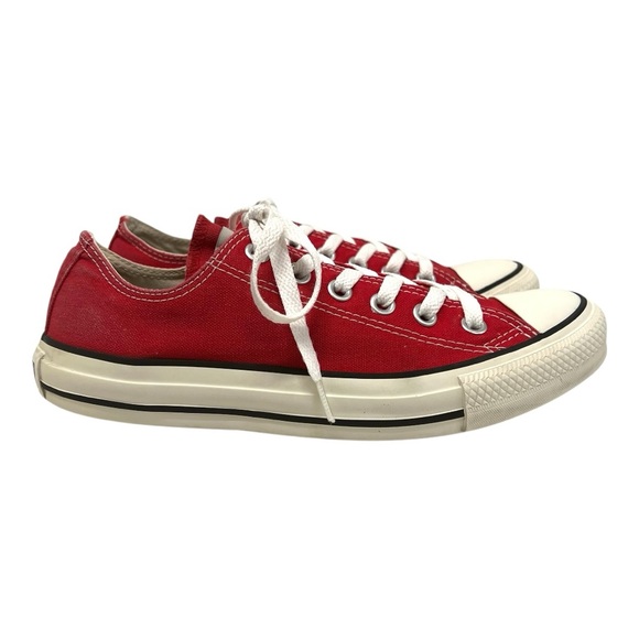 Converse Red Chuck Taylor All Star Canvas Lace Up Classic Sneaker Unisex W8 M6 - Picture 5 of 15